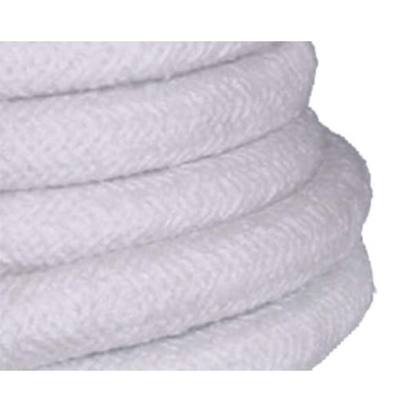 Boilersource Ceramic Fiber Rope, Round Braided, Medium Density, 1 in